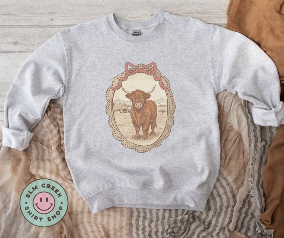 Youth - Vintage Highland Cow