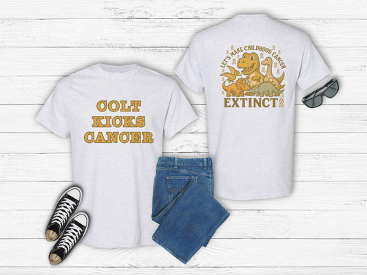 Colt Kicks Cancer Youth Tee