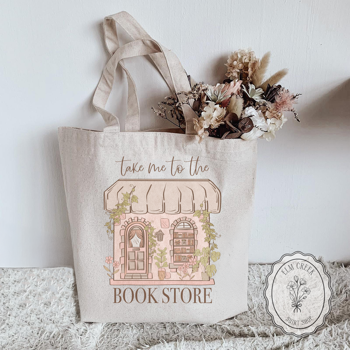 Take Me To The Book Store Tote Bag