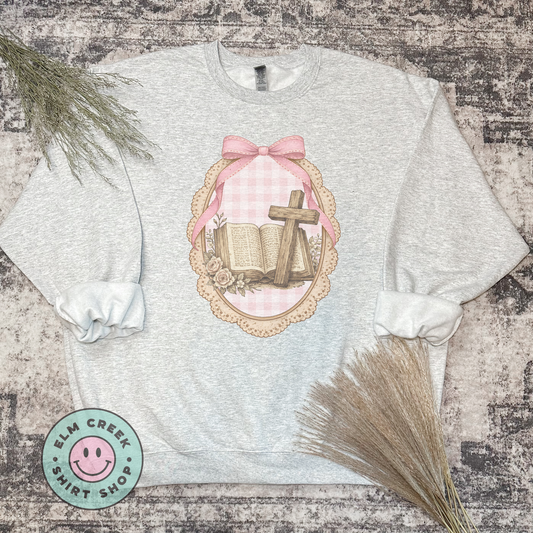 Cottage Core Bible And Cross